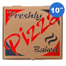 10" Brown Pizza Boxes X100