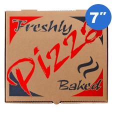 7" Brown Pizza Boxes X100