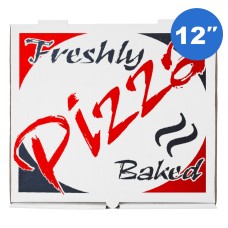 12" White Pizza Boxes X100